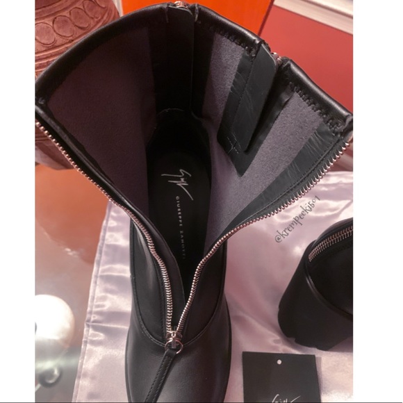 🔥giuseppe zanotti BNIB heeled platform boots 37.5 - Picture 6 of 16